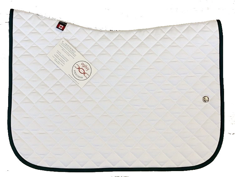 Ogilvy Jumper Pad- White/Hunter Green Binding