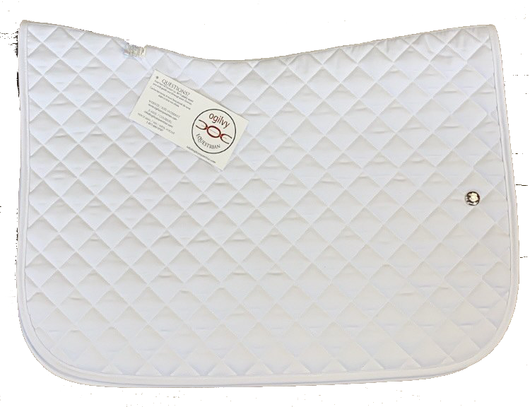 Ogilvy Jumper Pad- White/Hot Pink Piping/Navy Binding