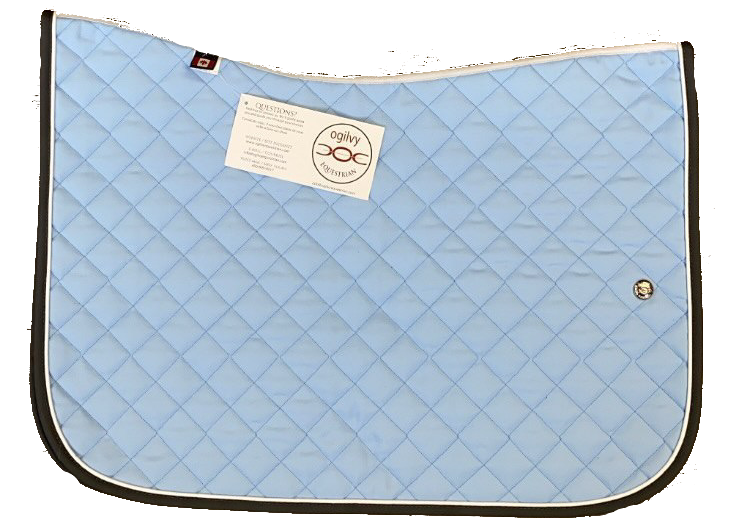 Ogilvy Jumper Pad- Baby Blue/White Piping/Charcoal Binding