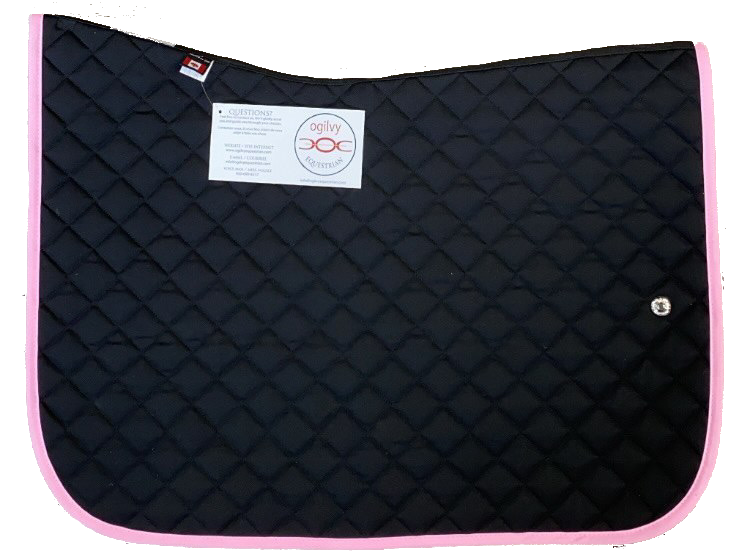 Ogilvy Jumper Pad- Black/Light Pink Binding